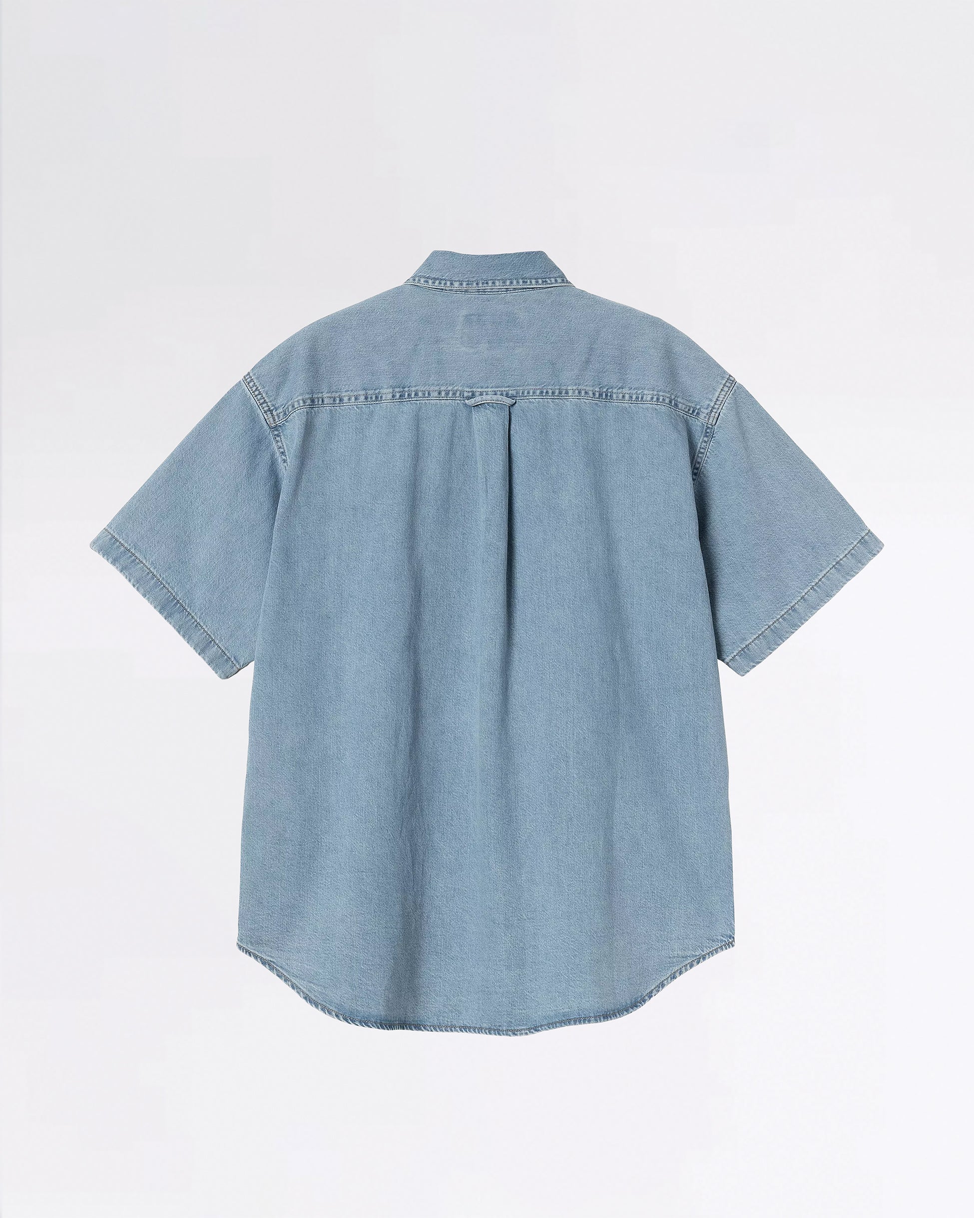 S/S LUCAS SHIRT BLUE BLEACHED